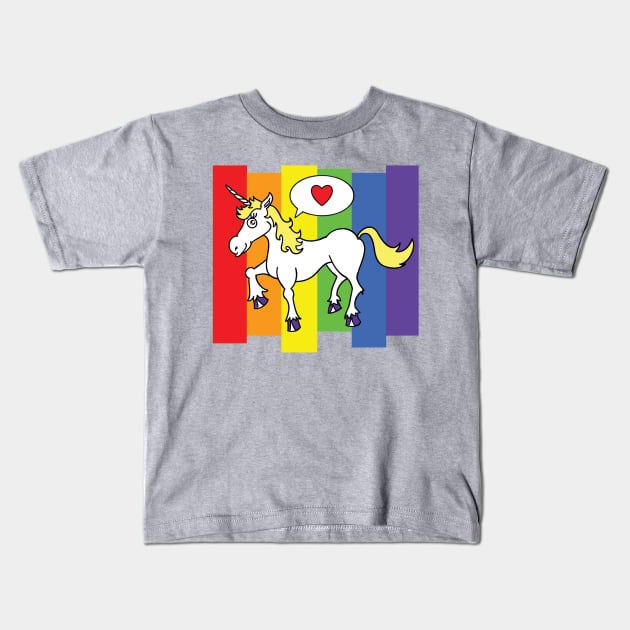 Unicorny Kids T-Shirt by sparkeface